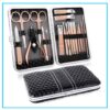 Kit de Manucure et Pédicure - Boite de 15 Pièces en Acier Inoxydable