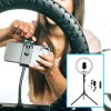 Rim Lignt | Éclairage circulaire de 18pousse avec support téléphonique et télécommande sans fil pour selfies